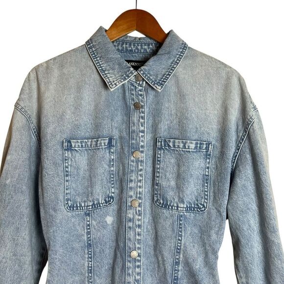 NWT! Blank NYC light denim shirt. Size small‎ - Picture 2 of 8